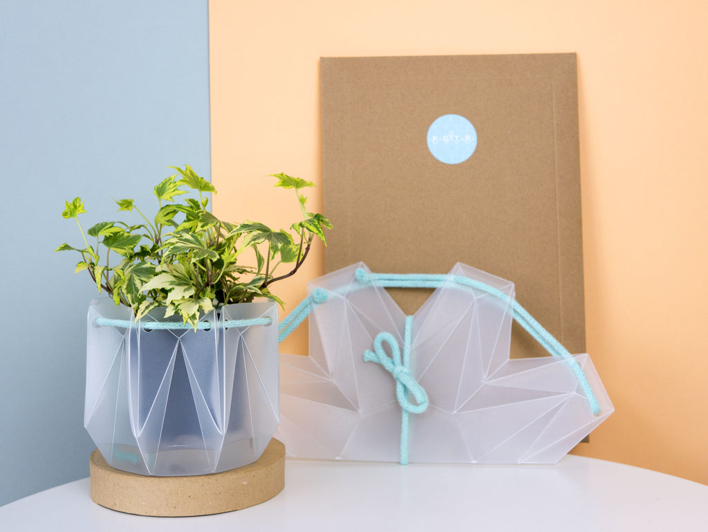 origami planter pots Self-watering Origami Planter