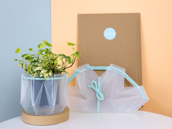 Self-watering Origami Planter - Blue