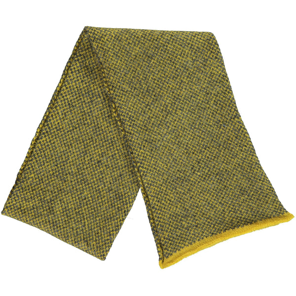 Check Lambswool Scarf - Yellow