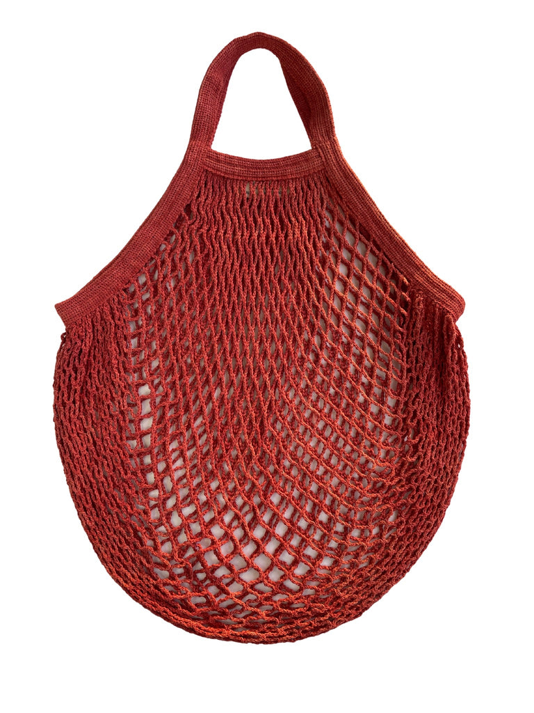 String Bag - Botanics Vegetable Dye Range Organic Cotton - Short Handle (more colours available)