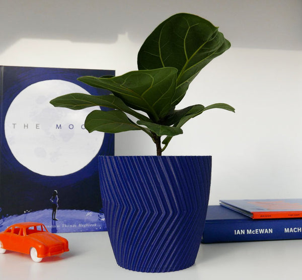 Planter Twist - Cobalt Blue