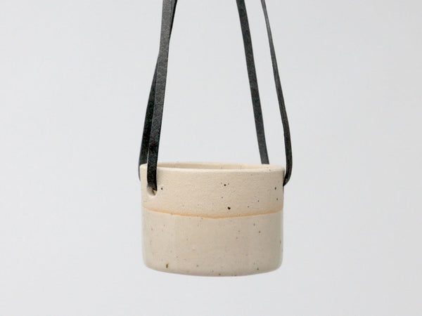 Ceramic Hanging Planter Natural Small