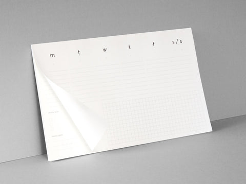 Desktop Pad - Weekly Planner