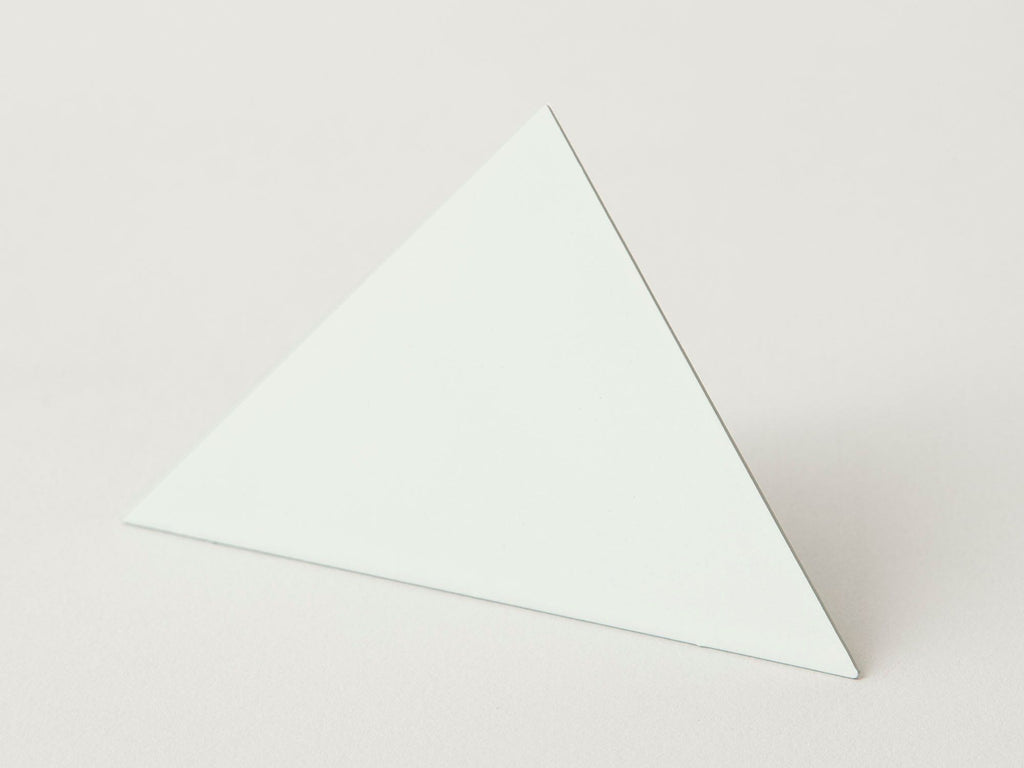 Geometric photo clip - white triangle