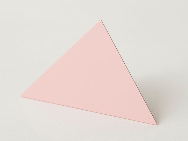 Geometric photo clip - pink triangle