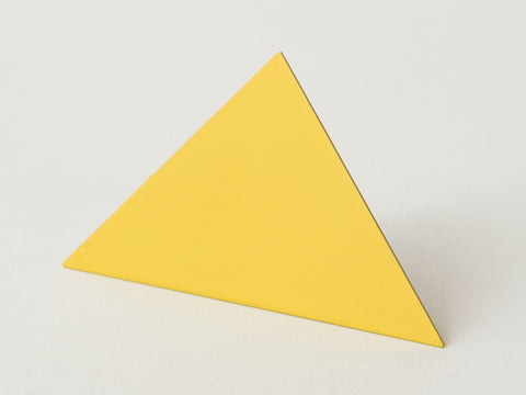 Geometric photo clip - yellow triangle