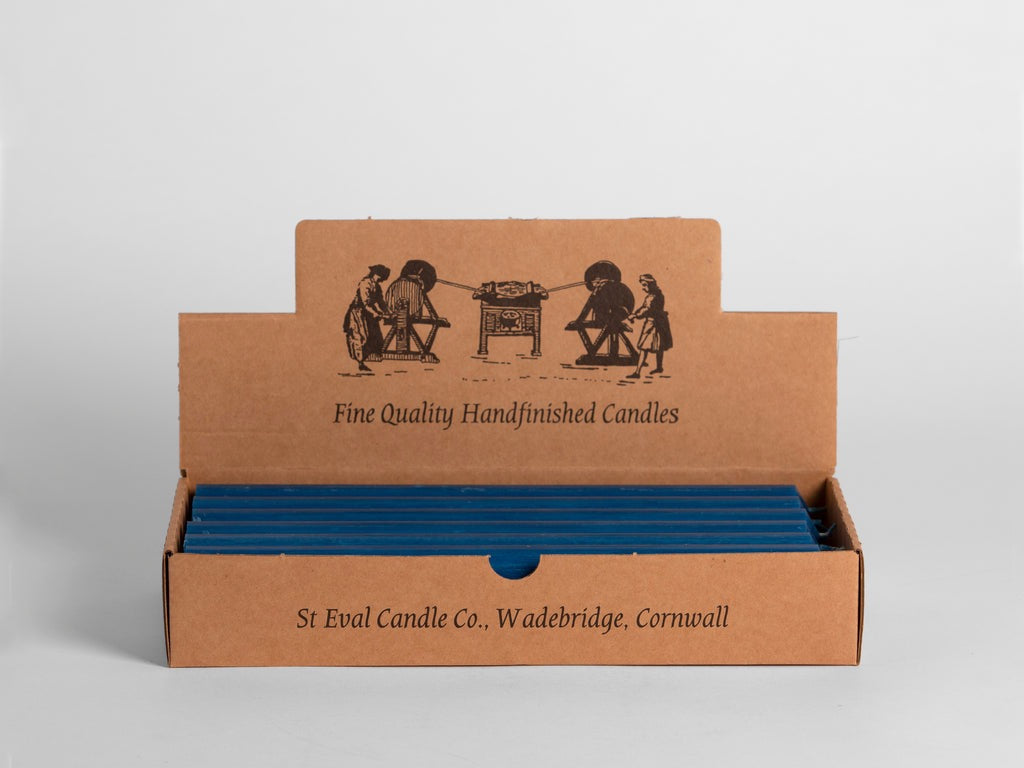 Coloured Dinner Candle Bedruthan Blue 7/8" - Single Candle